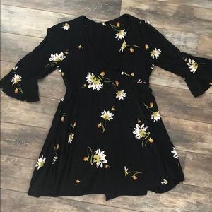 Free people women’s tunic black floral